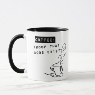 Koffie: Bewijs dat God bestaat? Mok