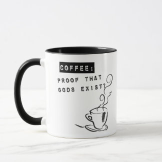 Koffie: Bewijs dat God bestaat? Mok