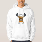 Koffie bij Sterke training met Barbell Hoodie (Voorkant)