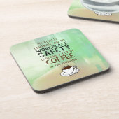 Koffie - Bijdrage aan de veiligheid op het werk Onderzetter (Linkerzijde)