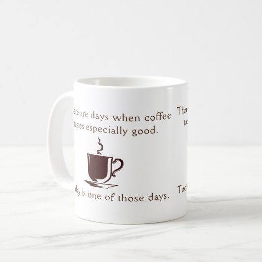 Koffie bijzonder goede dag koffiemok (Voorkant links)