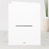 KOFFIE BIRTHDAY BIG NEON RETRO FRAMABLE KAART (Achterkant)