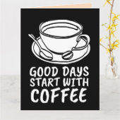 KOFFIE BIRTHDAY HOUDT VAN JE EEN LETTE WENSKAART KAART (Gele Bloem)