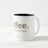 Koffie, Black 11 oz Two Tone Funny Mug Tweekleurige Koffiemok (Voorkant rechts)