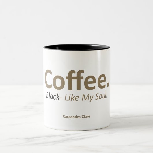 Koffie, Black 11 oz Two Tone Funny Mug Tweekleurige Koffiemok (Center)