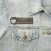 Koffie Blauwgroen Naamplaatje (In situ)