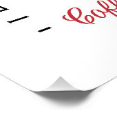 Koffie blij Valentijnsdag grappig Perfect Poster (Hoek)