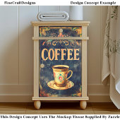 Koffie & Bloemen Cup Teken DP6F Decoupage Tissuepapier