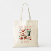 Koffie, boeken en liefde tote bag (Achterkant)
