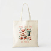 Koffie, boeken en liefde tote bag (Voorkant)
