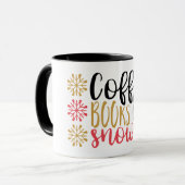 Koffie, boeken en sneeuwMok Mok (Voorkant links)