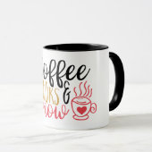 Koffie, boeken en sneeuwMok Mok (Voorkant rechts)