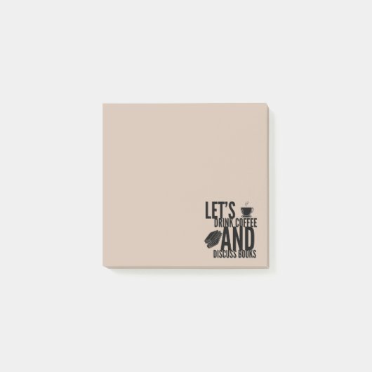 Koffie Boeken Lezen Post-It Notities Post-it® Notes (Voorkant)