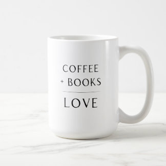 Koffie + Boeken + Liefde Mok