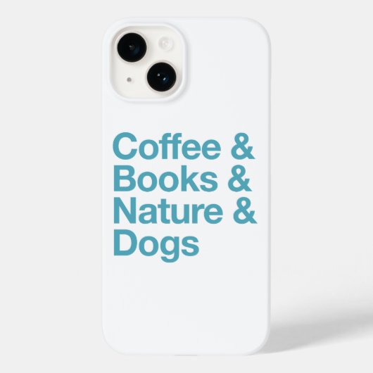 Koffie & Boeken & Natuur & Honden Telefoonhoesje ( Case-Mate iPhone Case (Achterkant)