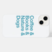 Koffie & Boeken & Natuur & Honden Telefoonhoesje ( Case-Mate iPhone Case (Achterkant (horizontaal))