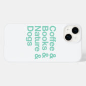Koffie & Boeken & Natuur & Honden Telefoonhoesje ( Case-Mate iPhone Case (Achterkant (horizontaal))