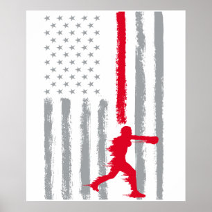 koffie boksen- Vintage USA Amerikaanse Vlag voor b Poster