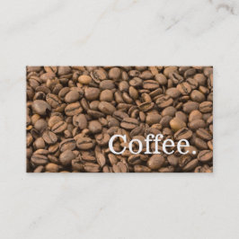 Koffie-bonen achtergronds gelaatsmuntkaart klantenkaartje