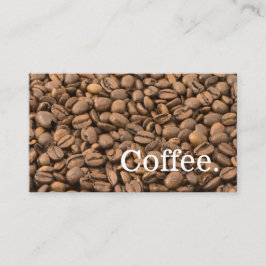 Koffie-bonen achtergronds gelaatsmuntkaart klantenkaartje