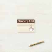Koffie-boodschappenlijst Post Het merkt op Gift Post-it® Notes (Op bureau)