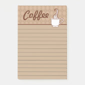 Koffie boodschappenlijstje Cadeau Post-it® Notes (Voorkant)