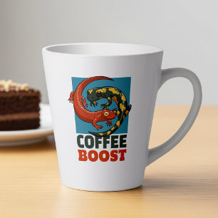 Koffie Boost Schattigee rode en vuur salamanders C Latte Mok