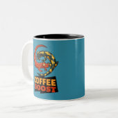 Koffie Boost Schattigee rode en vuur salamanders C Tweekleurige Koffiemok (Voorkant links)
