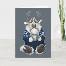 Koffie-Bou van de sneeuwvlok - Wenskaart Feestdagen Kaart