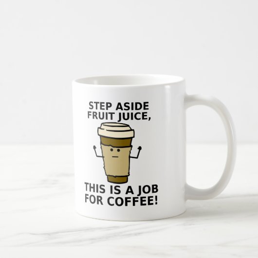 Koffie Boven Sap Grappige Mok (Rechts)