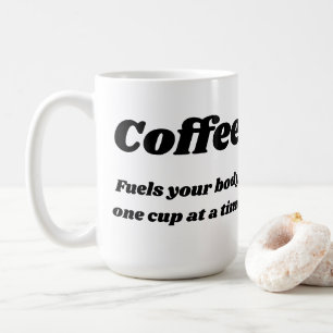Koffie brandt uw lichaam één kop tegelijk met Mok
