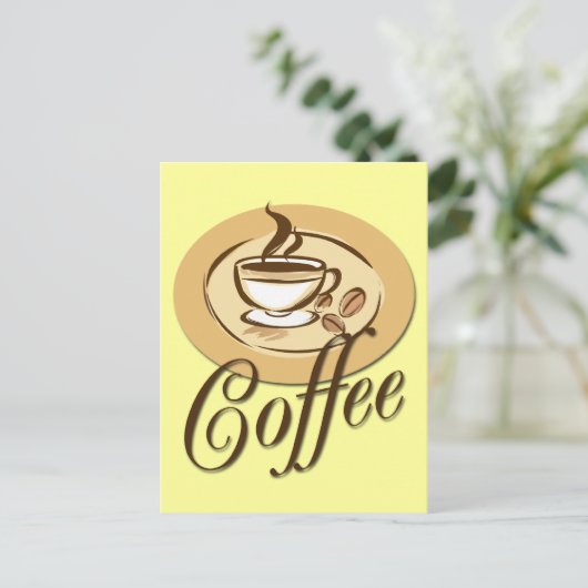 KOFFIE BRIEFKAART (Staand voorkant)