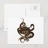 koffie briefkaart (Voorkant / Achterkant)
