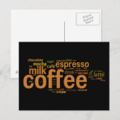 Koffie Briefkaart (Voorkant / Achterkant)
