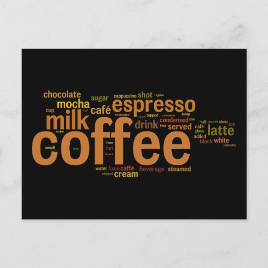 Koffie Briefkaart (Voorkant)