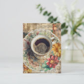 Koffie Briefkaart (Staand voorkant)