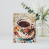 Koffie Briefkaart (Staand voorkant)