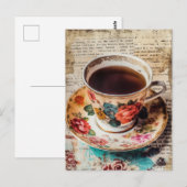 Koffie Briefkaart (Voorkant / Achterkant)