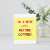 koffie briefkaart (Staand voorkant)