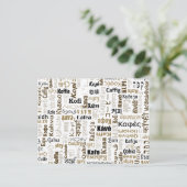 Koffie Briefkaart (Staand voorkant)