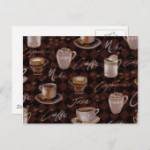 Koffie Briefkaart (Voorkant / Achterkant)