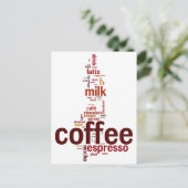 Koffie Briefkaart (Staand voorkant)