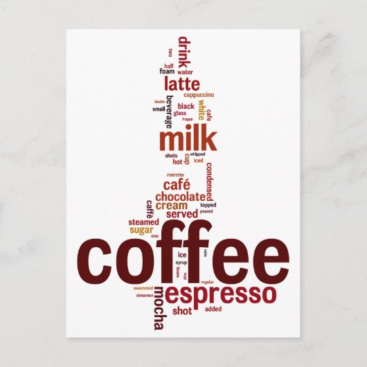 Koffie Briefkaart (Voorkant)