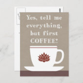 Koffie Briefkaart (Voorkant / Achterkant)