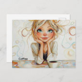 Koffie Briefkaart (Voorkant / Achterkant)