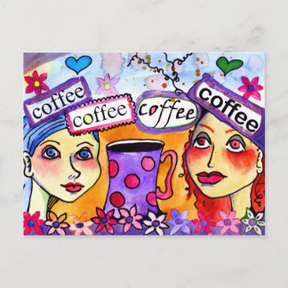 koffie briefkaart