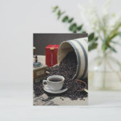 Koffie Briefkaart (Staand voorkant)