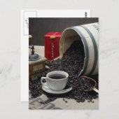 Koffie Briefkaart (Voorkant / Achterkant)