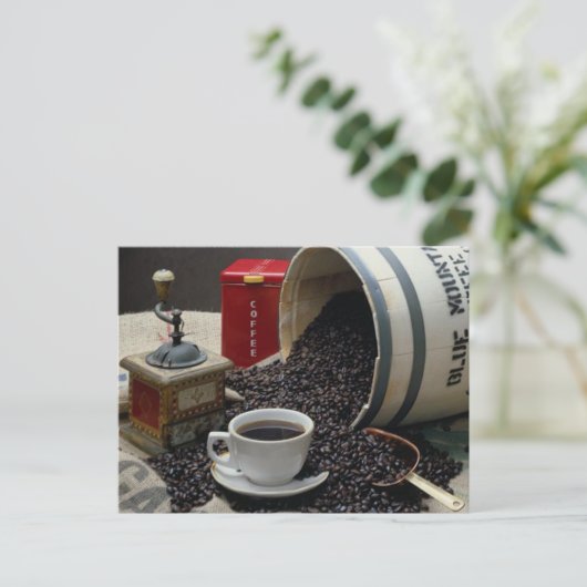 Koffie Briefkaart (Staand voorkant)