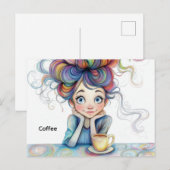Koffie-Briefkaart Briefkaart (Voorkant / Achterkant)